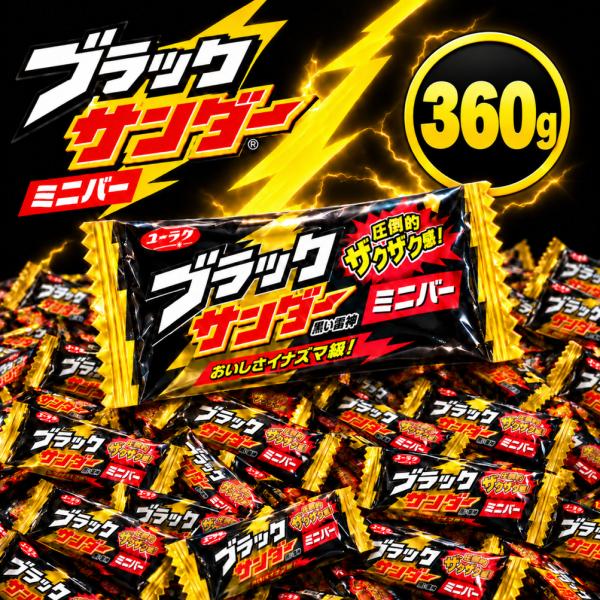 ブラックサンダー チョコレート お菓子 ハロウィン ポイント利用 詰め合わせ 個包装 福袋 訳あり 駄菓子 ミニバー 360g