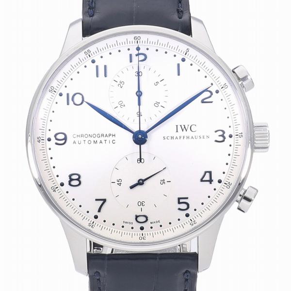 IWC ポルトギーゼ クロノグラフ IW371446 青針 ポルトギーゼ [中古]IWC クロノグラフ 青針 IW371446 メンズ 送料無料