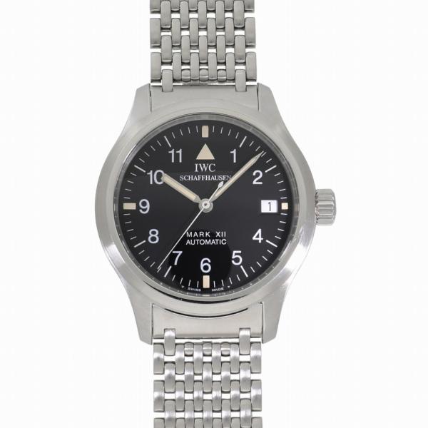 [中古]IWC パイロットウォッチ マークXII IW324102 ブラック メンズ 送料無料 腕時計