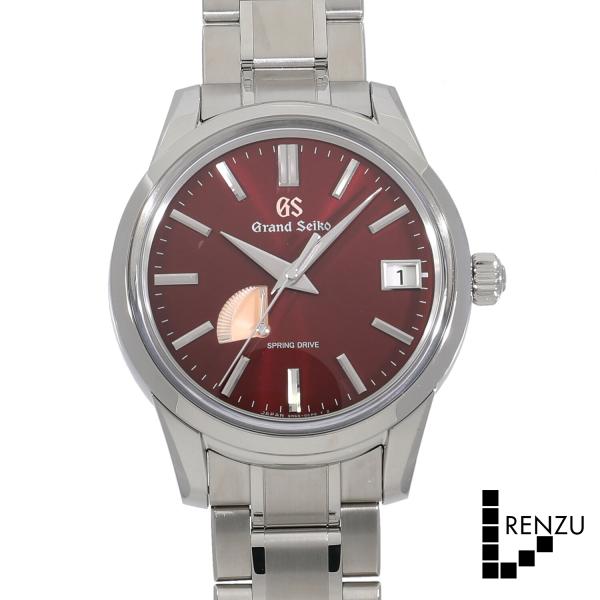 グランドセイコー Grand Seiko 腕時計 エレガンスコレクション SBGA499/9R65-0EY0 キャリバー9R 20周年記念モデル 世界1300本限定 デイト サンレイ レッド文字盤 裏スケ パワーリザーブ表示 SS スプリングドライブ 自動巻き 【箱・保付き】 【中古】 Grand Seiko [未使用]セイコー グランドセイコー エレガンス