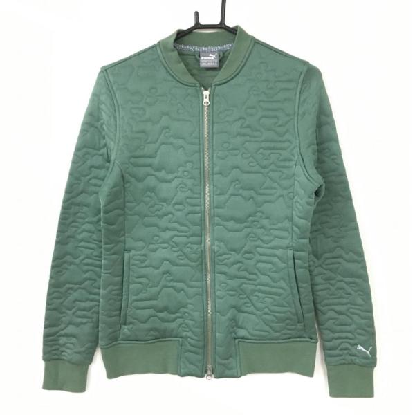 美品　PUMAゴルフ　レディース　キルティング　ブルゾン ☆60%OFF価格☆【美品】PUMA プーマ ブルゾン カーキ キルティング 総