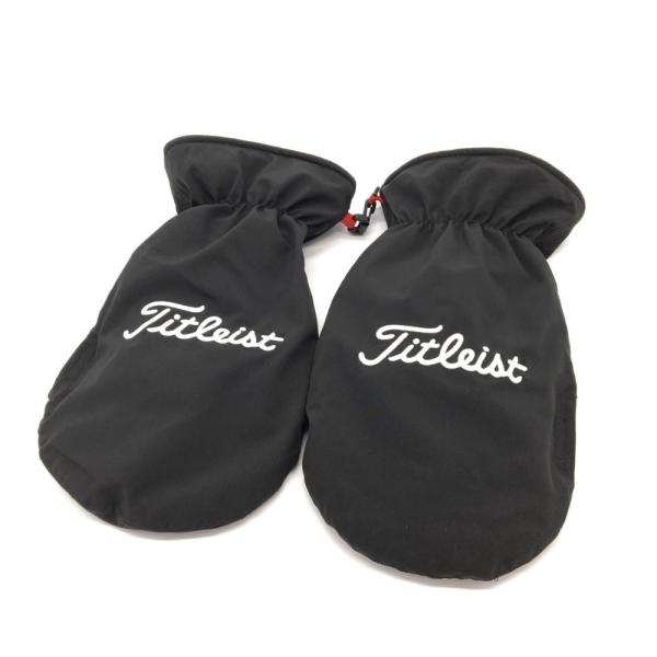 ☆20%OFF価格☆【超美品】TITLEIST タイトリスト ミトン 手袋 両手 黒