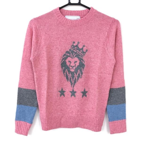 ☆50%OFF価格☆V12 ヴィトゥエルヴ 長袖ニットセーター 杢ピンク