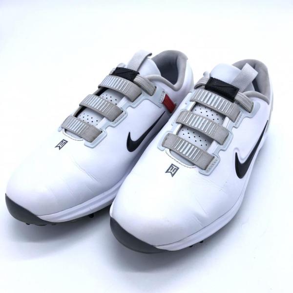 【新品未使用】NIKE ゴルフシューズ　メンズ　ホワイト NIKE GOLF タイガーウッズ 71 FastFit メンズゴルフシューズﾎﾜｲﾄ
