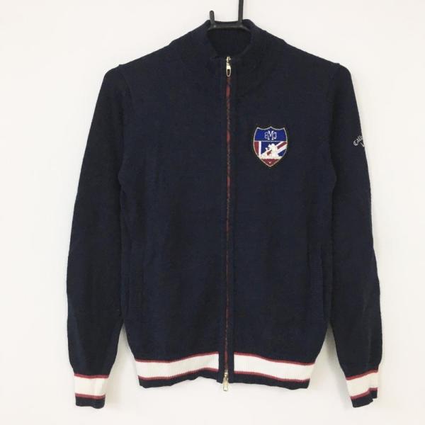 Callaway（キャロウェイ） ニットジャケット ネイビー×レッド