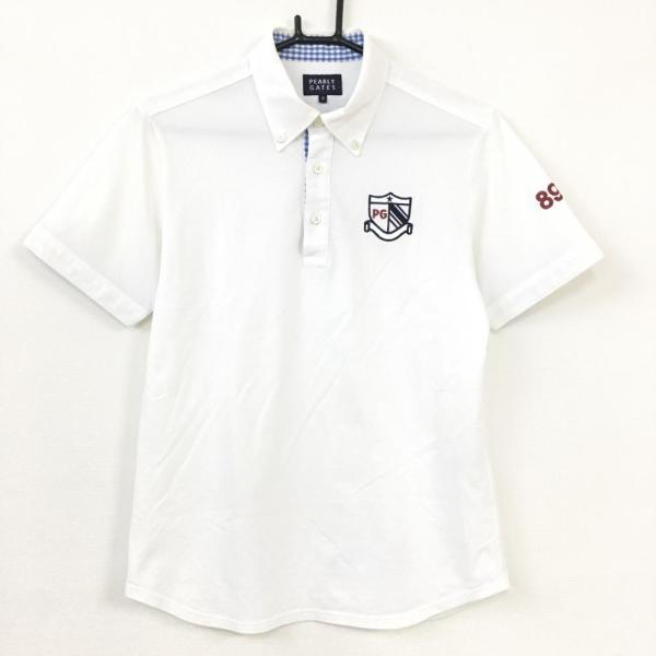 新品 パーリーゲイツ 半袖シャツ バックロゴ ホワイト Mサイズ（4） 新品 パーリーゲイツ 半袖シャツ バックロゴ ホワイト Mサイズ（4）