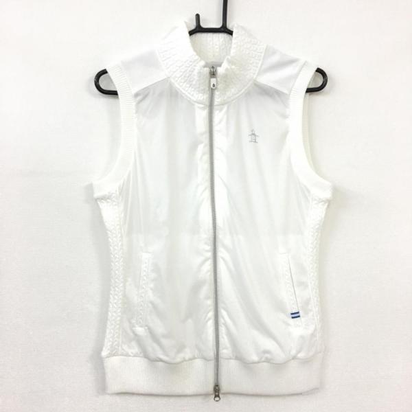 Munsingwear マンシングウェア ベスト 白 フロントジップ レディース L