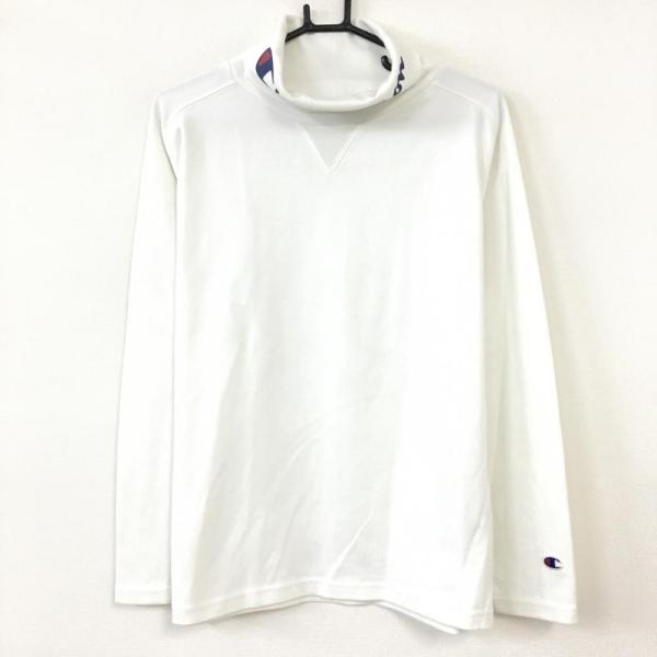 BEAMS GOLF チャンピオン×ビームスゴルフ 長袖タートルネックシャツ 白