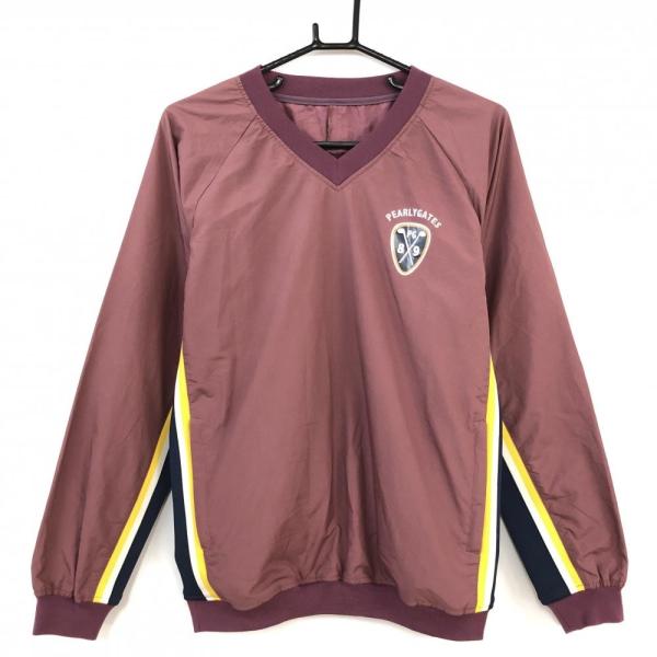 25%OFF価格／PEARLY GATES パーリーゲイツ スニード えんじ×ネイビー V