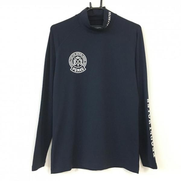 美品】PEARLY GATES パーリーゲイツ インナーウェア ネイビー×白 長袖