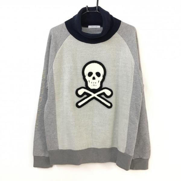 美品】MARK＆LONA マークアンドロナ 切替スウェットトレーナー グレー