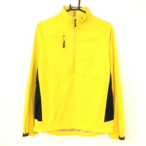 RLX（RalphLauren） - RLXラルフローレン ハイネックブルゾン ネイビー×蛍光イエロー メッシュ調 薄手 ハーフジップ メンズ S ゴルフウェア Ralph Lauren 20%OFF価格／(超美品)Ralph Lauren RLX ラルフローレン ブルゾン