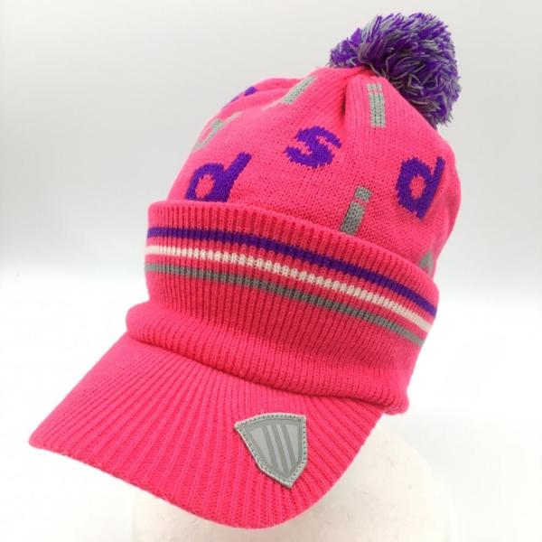 WAAC ピンク セーターとニット帽 セット サイズ2 adidas（アディダス） 2WAYニットキャップ (ニット帽×サンバイザー