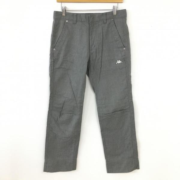 60%OFF価格／(美品)Kappa カッパ パンツ グレー ストライプ 織り