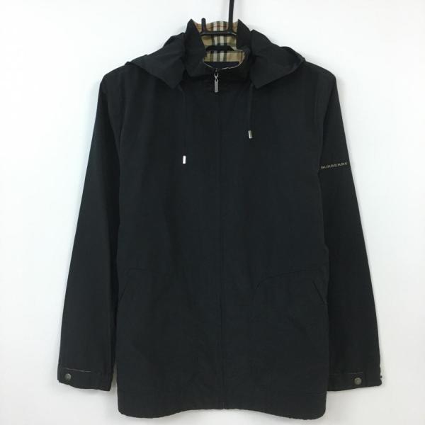 BURBERRY GOLF バーバリー 2WAYジップパーカー 黒 裏メッシュ 裏地 