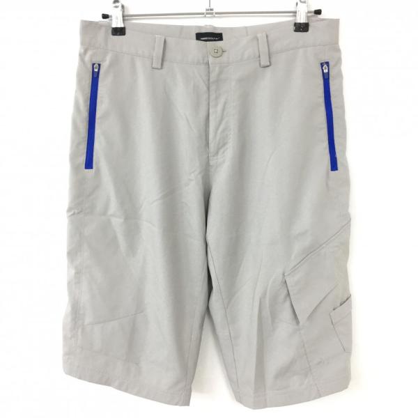 NIKE（ナイキ） ハーフパンツ グレー×ブルー ジップポケット ロゴ