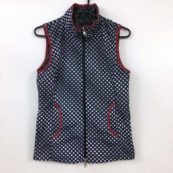 新品　23区ゴルフ　リバーシブルニットベスト モノグラム柄ベスト 20%OFF価格／(美品)XXIO ゼクシオ リバーシブルベスト ネイビー×グレー