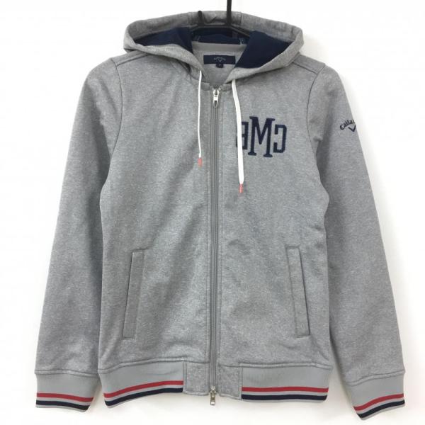 Callaway キャロウェイ フルジップパーカー ライトグレー 裏起毛