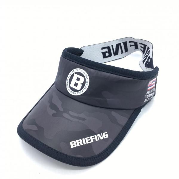 BRIEFING ブリーフィング サンバイザー ネイビー×白 カモフラ 迷彩