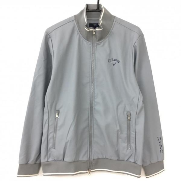 Callaway（キャロウェイ） ジャケットブルゾン グレー×ネイビー 裏起毛