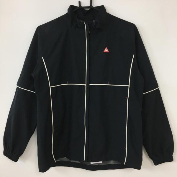 le coq sportif 2WAYレインウェア 40%OFF価格／le coq sportif ルコック 2WAYレインジャケット 黒×白 裏