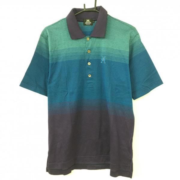 おーなみジャンボ【新品】J´ｓジャンボ尾崎モデル　ポロシャツ 90s 日本製 J`s ポロシャツ 黒 XL ジャンボ尾崎 刺繍ロゴ ゴルフ