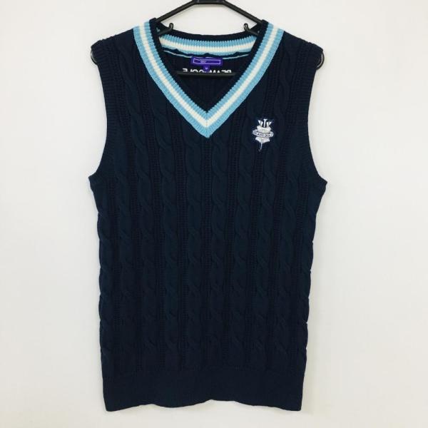 良い Beams Golf ケーブル編みVネックセーター BEAMS GOLF ビームス