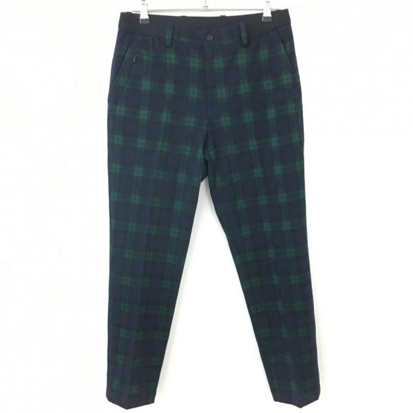 BEAMS GOLF/ビームス ゴルフパンツ【チェック/48】美品！ 超美品)2020年＊BEAMS GOLF ビームスゴルフ ストレッチパンツ ネイビー