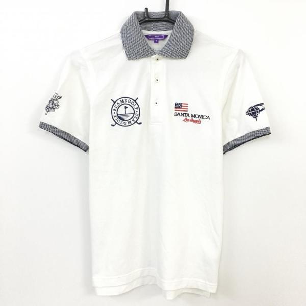 10%OFF価格／BEAMS GOLF ビームスゴルフ 半袖ポロシャツ 白