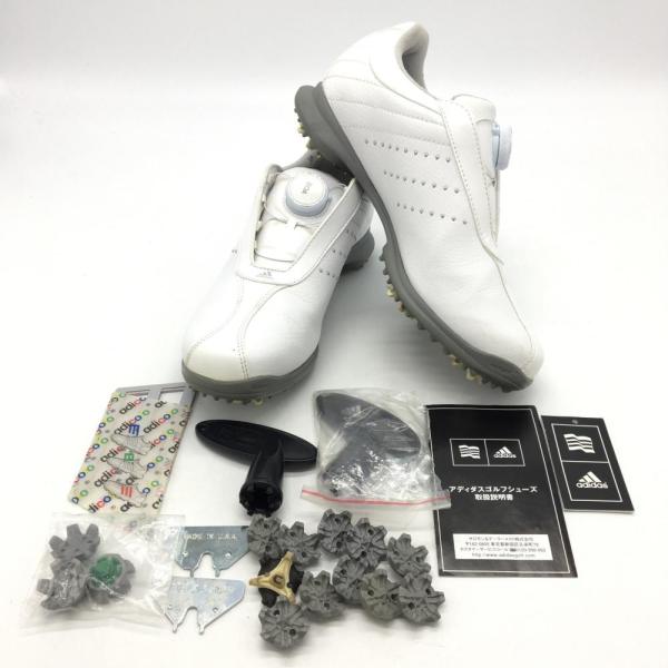adidas BOA ゴルフシューズ(女性用) ホワイト 20%OFF価格／adidas アディダス ゴルフシューズ 白 ボア BOA 33603