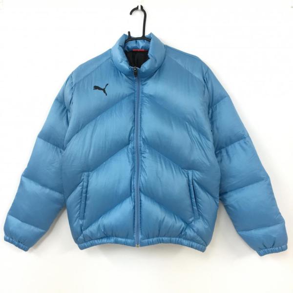 10%OFF価格／(美品)PUMA プーマ ダウンジャケット ライトブルー