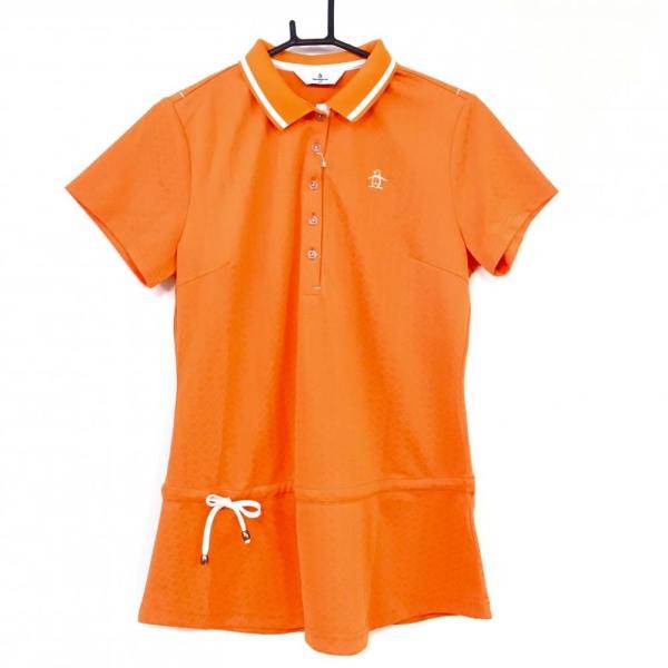 Munsingwear - 極美品 Munsingwear マンシングウェア 半袖 ポロシャツ M オレンジ Munsingwear マンシングウェア 半袖チュニック オレンジ×白 地
