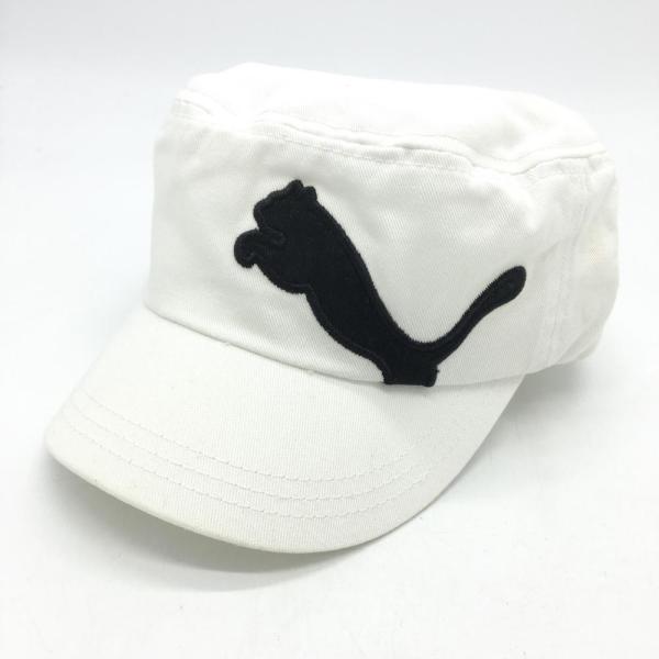 10%OFF価格／(新品)PUMA プーマ コブラ キャップ 白×黒 ビックロゴ