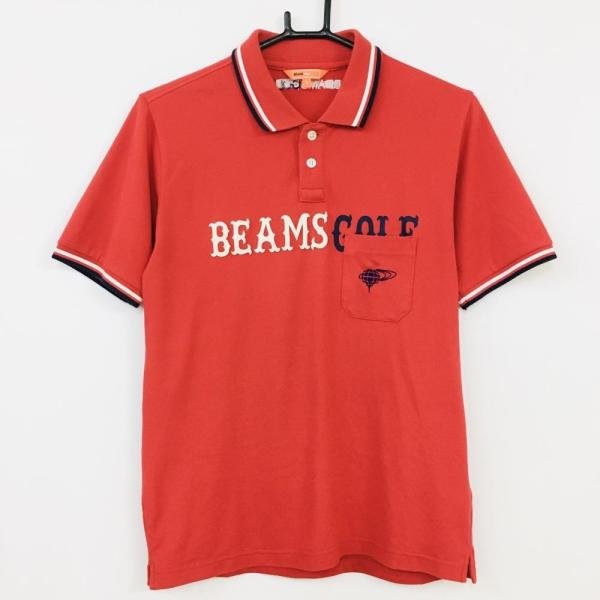 50%OFF価格／BEAMS GOLF ビームスゴルフ 半袖ポロシャツ レッド