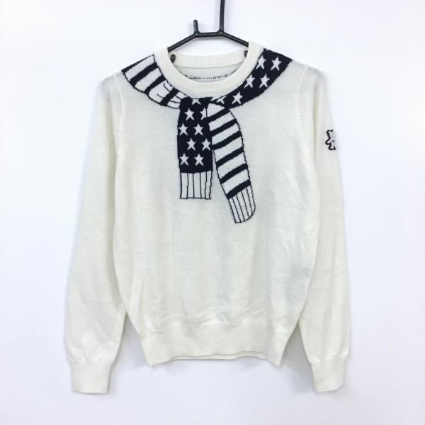 10%OFF価格／(超美品)Callaway キャロウェイ 長袖ニットセーター 白