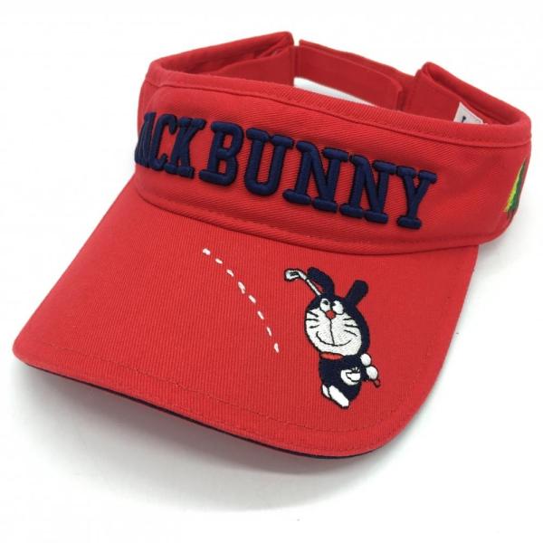JACK BUNNY ジャックバニー ×ドラえもん サンバイザー チェック柄
