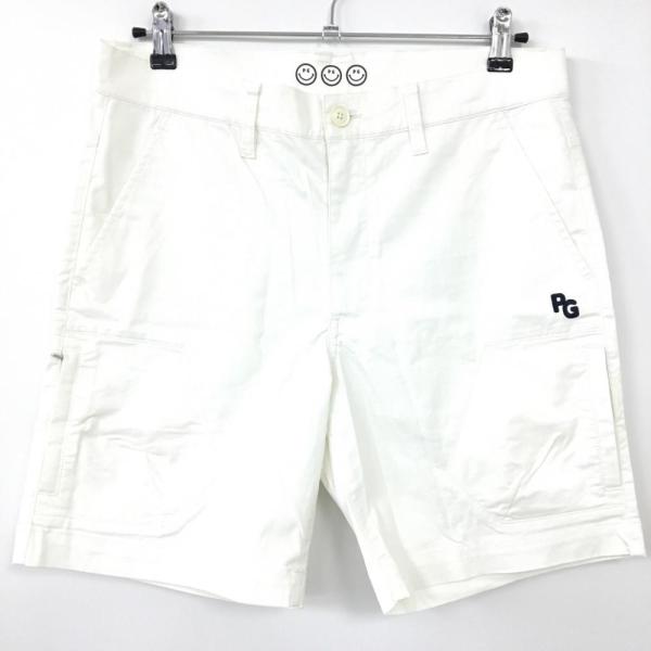 超美品)PEARLY GATES パーリーゲイツ ハーフパンツ 白×ネイビー 超美品)PEARLY GATES パーリーゲイツ ハーフパンツ 白×ネイビー