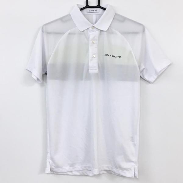 JUN&ROPE'（ジュンアンドロペ） 半袖ポロシャツ 白 バックライン