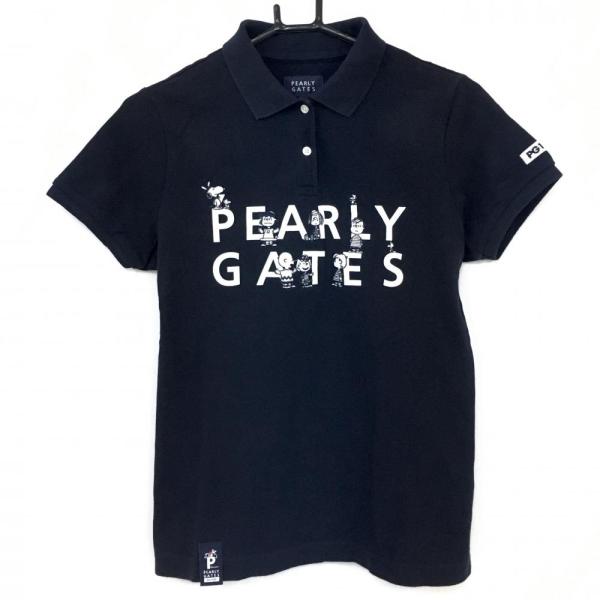 PEARLY GATES レディースポロシャツ (スヌーピー)ホワイト　サイズ1 サイズ：1 PEARLY GATES パーリーゲイツ 半袖ポロシャツ