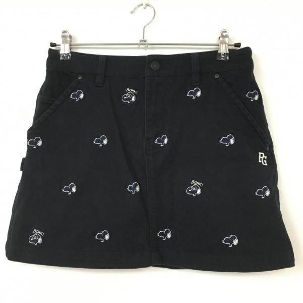 PEARLY GATES パーリーゲイツ スカート ネイビー×白 スヌーピー総柄