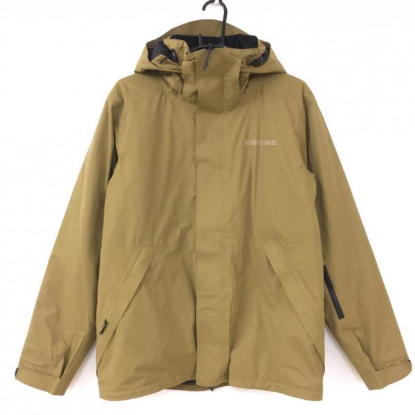 BRIEFING フード取り外し　中綿ジャケット　ブリーフィング BRIEFING GOLF ブリーフィング 中綿ジャケット ブラウン チェック地