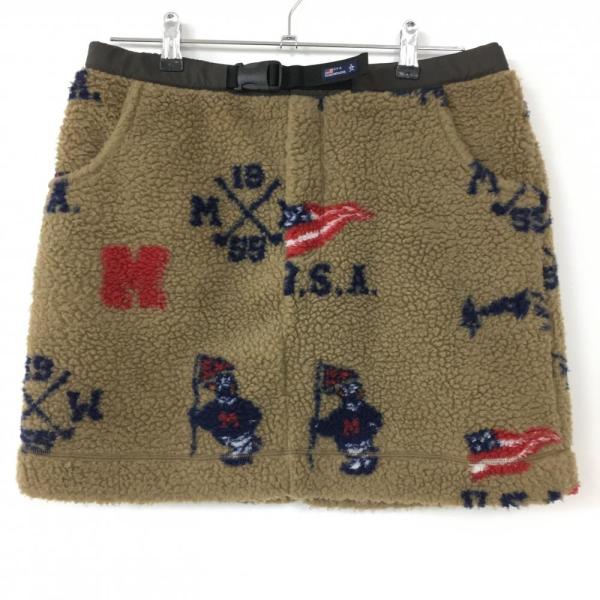 超美品)2021年＊Munsingwear マンシングウェア ボアスカート ブラウン