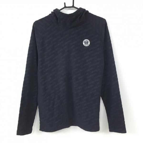 Jack Bunny!! ジャックバニー 長袖パーカー ダークネイビー ロゴ