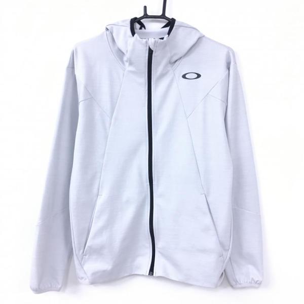 OAKLEY（オークリー） ジップパーカー グレー×黒 切替 ブルゾン メンズ