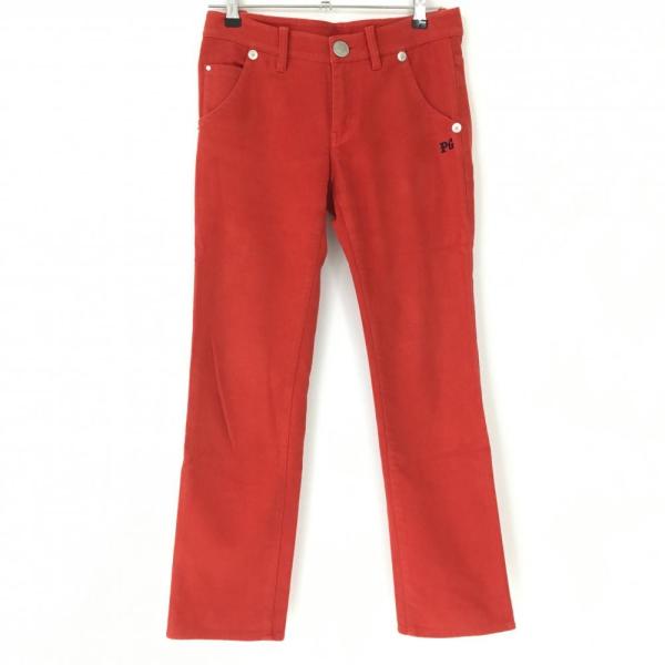 極美品 パーリーゲイツ ロゴ入り暖パン 黒 裏起毛 ウエストゴム レディース1 本日迄お値下げパーリーゲイツレディースブラックパンツサイズ00