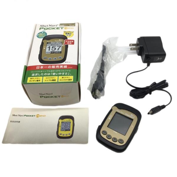 ショットナビ Pocket neo 黒 GPS ゴルフナビ 通電確認済ゴルフ Shot