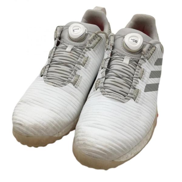 【新品未使用】adidas 27ゴルフシューズ EVN791001 アディダス ゴルフシューズ 白×グレー スパイクレス ボア EVN791001