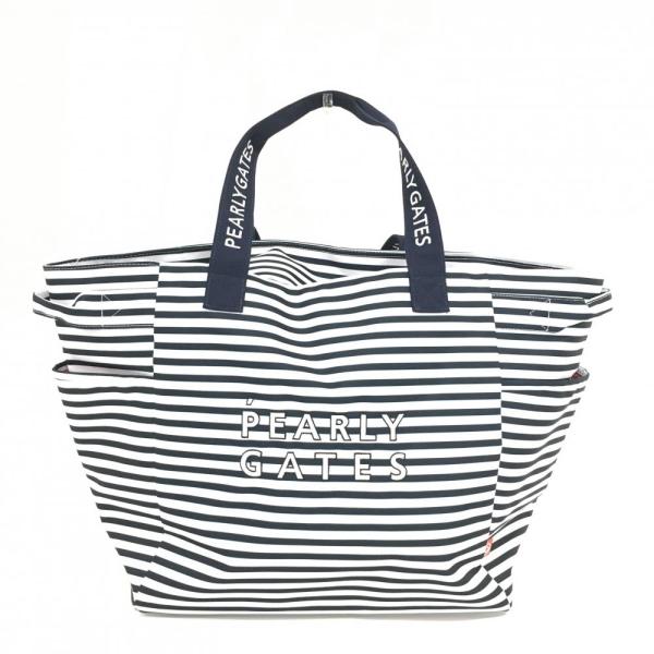 PEARLY GATES パーリーゲイツ ビッグトートバッグ 白×ネイビー