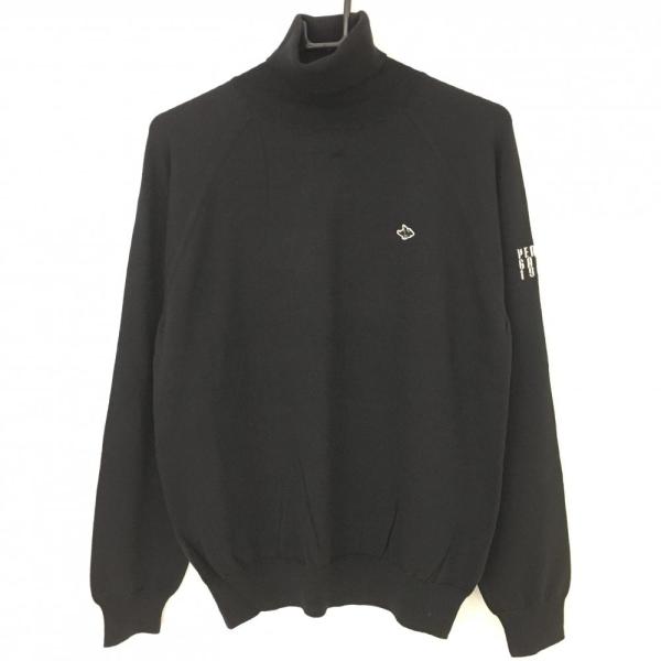 パーリーゲイツ　ハイネック　タートルネック　ニット　白　黒　4 M セーター パーリーゲイツ ハイネック タートルネック ニット 白 黒 4 M