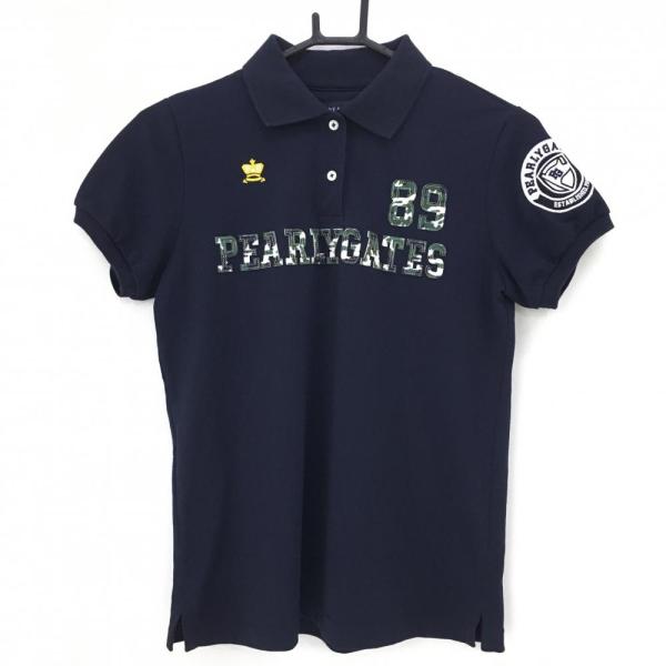 未使用品 PEARLY GATES ポロシャツ 0 レディース 迷彩 ニコちゃん reonard_1-240001111467